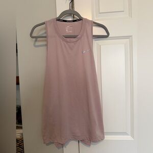 Nike Women's Light Pink Dri-Fit Tank